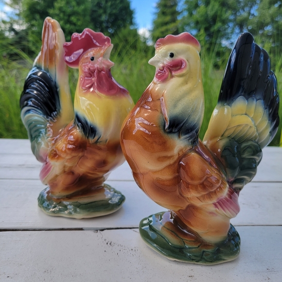 Royal Copley Ceramic Hen ~ Chicken ~ Vintage ~ Farmhouse ~ Colorful! - Picture 13 of 16